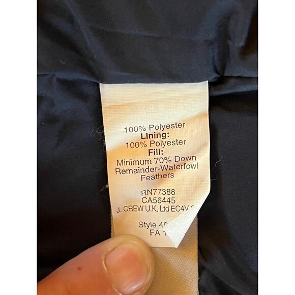 J.Crew Women's Navy Blue Quilted Zip Up Puffer Down Vest. Size XXS - Picture 5 of 7